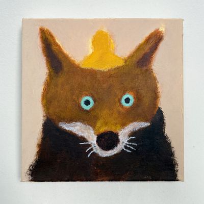 Monday Fox in Yellow Hat – Original