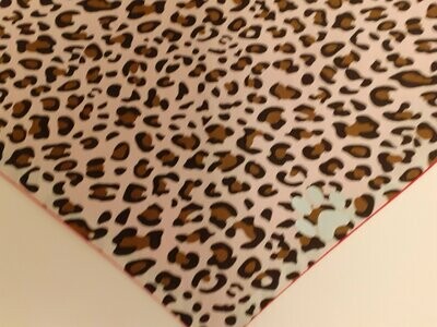 Leopard Print with Reflective Paw Print From