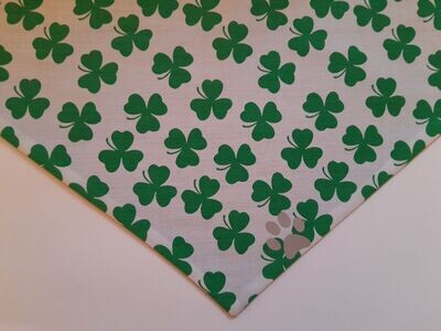 Irish Clover with Reflective Paw Print From