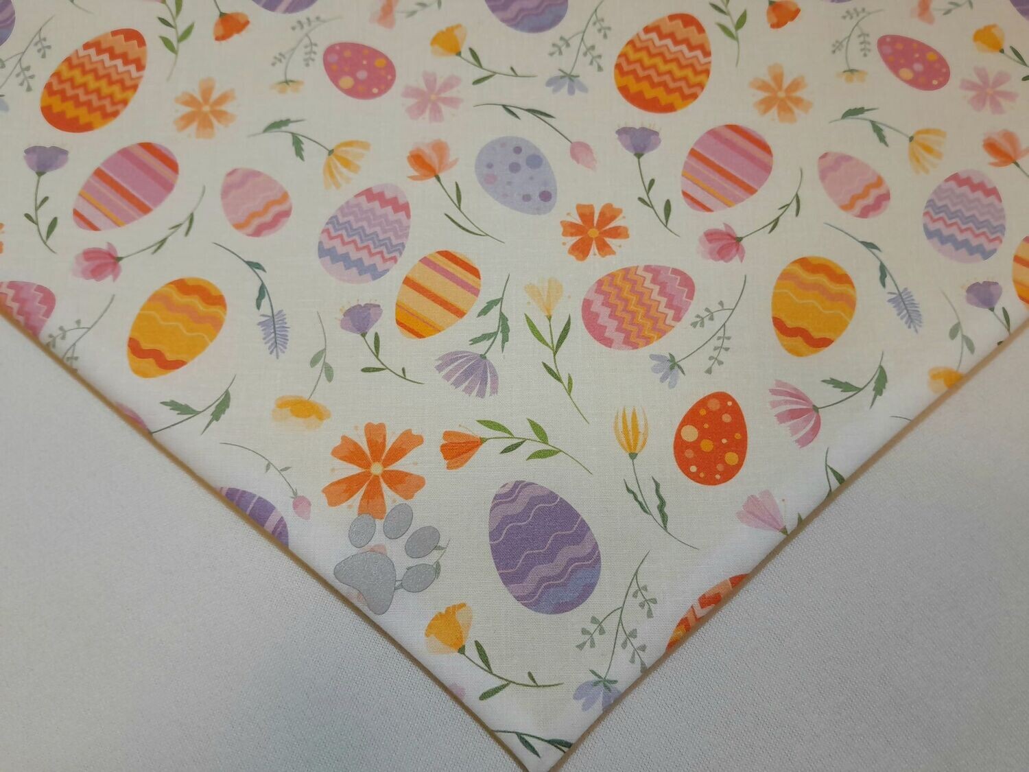 Easter Bandana with Reflective Paw Print From