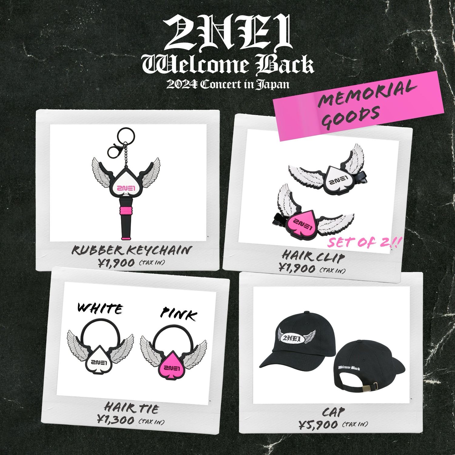 2024 2NE1 CONCERT [WELCOME BACK] IN JAPAN MEMORIAL GOODS