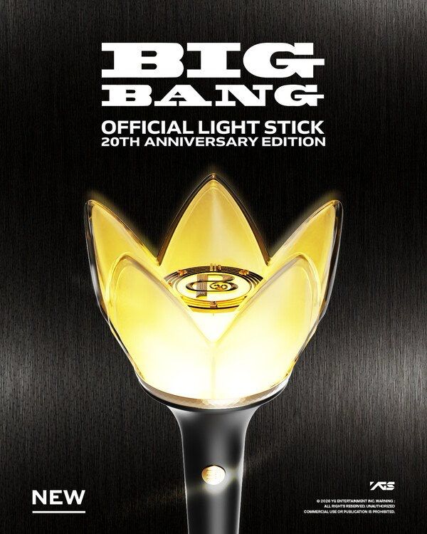 [PREORDER] BIGBANG OFFICIAL LIGHT STICK &amp; KEYRING - 20TH ANNIVERSARY EDITION