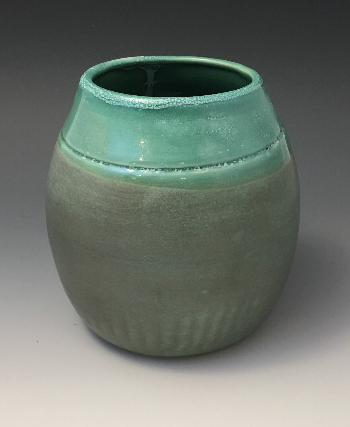 Art Deco Green Vase