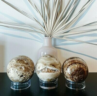 Medium Chocolate Calcite Sphere Medium Chocolate Calcite Sphere