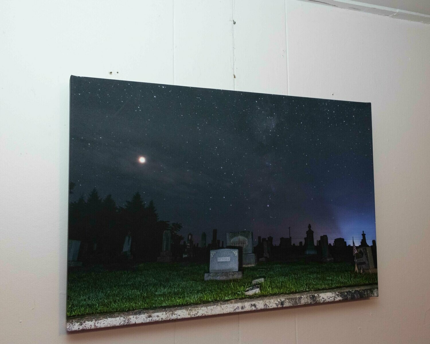 Woodward Cemetery On Canvas 30&quot;x20&quot;