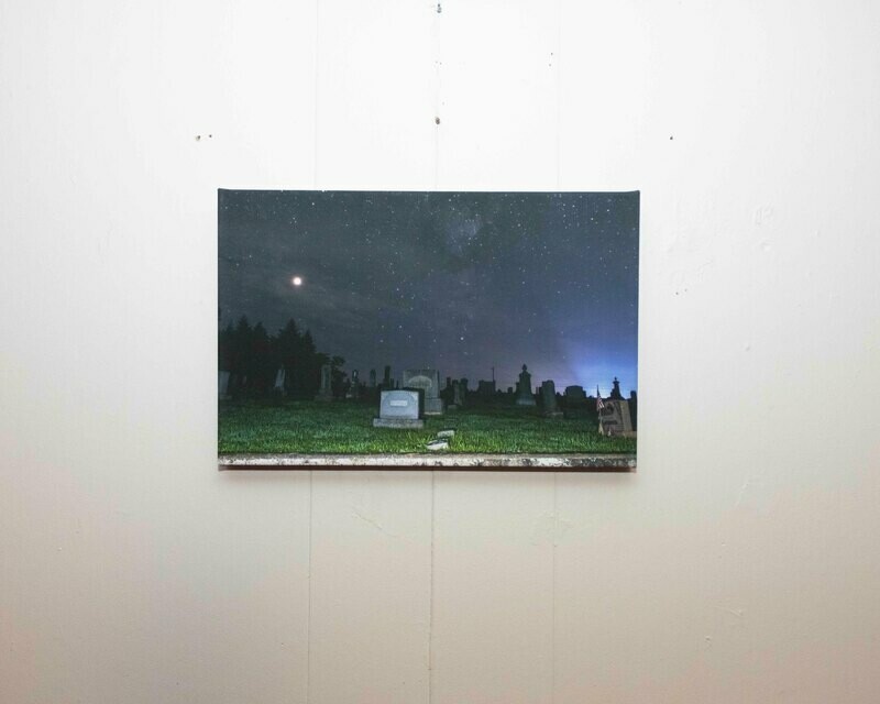 Woodward Cemetery On Canvas 20"x13"