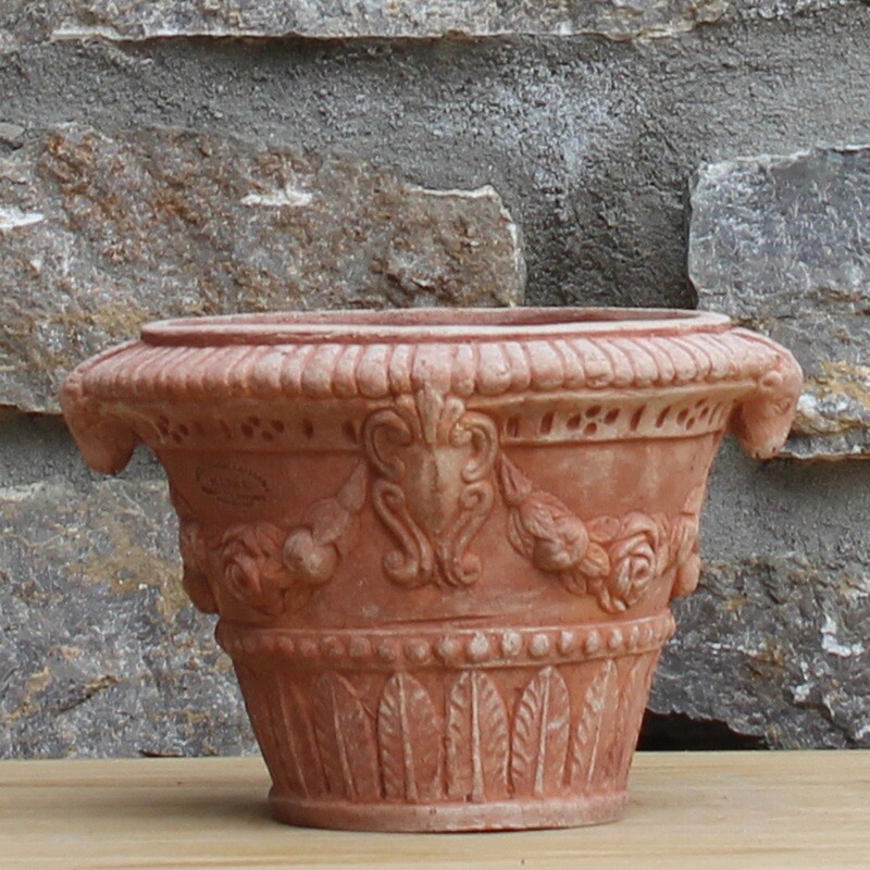 Pflanztopf &quot;Vasetto con testa ariete&quot;, Ø innen 23 | Höhe 18 cm