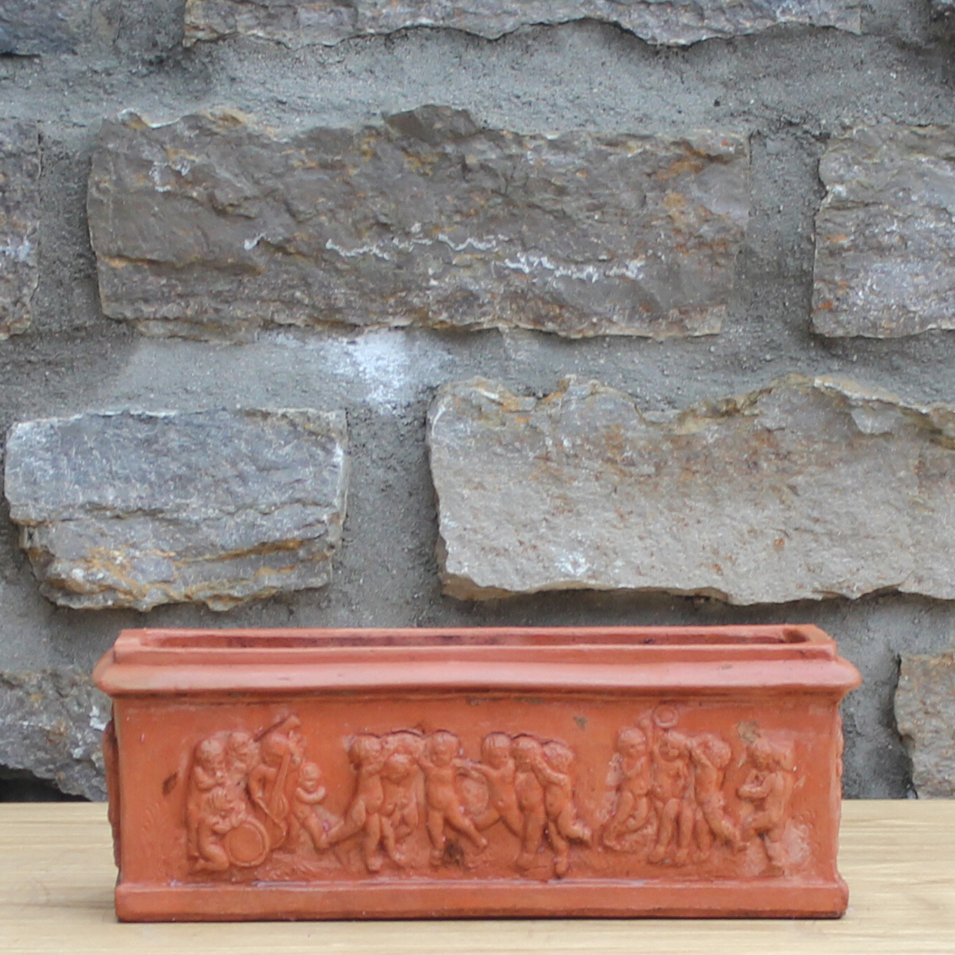 Blumenkasten/Pflanzkasten verziert, L. 38 | T. 15 | H. 14 cm