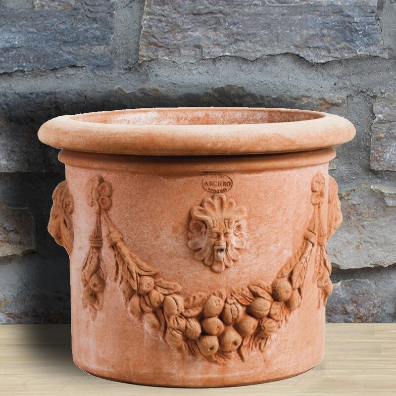 Pflanztopf &quot;Cilindro-Festonato&quot;, Ø Innen 40 | Höhe 40 cm