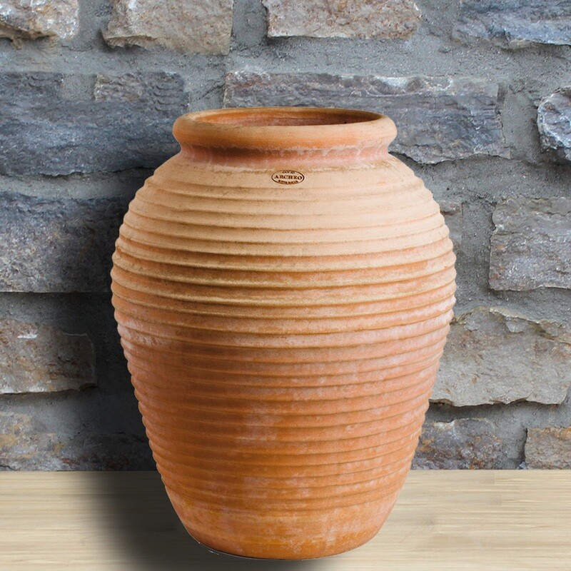 Rillen Amphore &quot;Orcio Rigato&quot;, Ø 60 | Höhe 70 cm