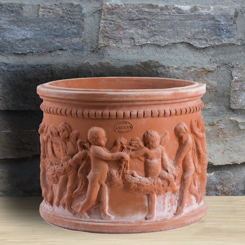 Pflanztopf &quot;Cilindro-Putti&quot;, Ø Innen 40 | H. 37 cm