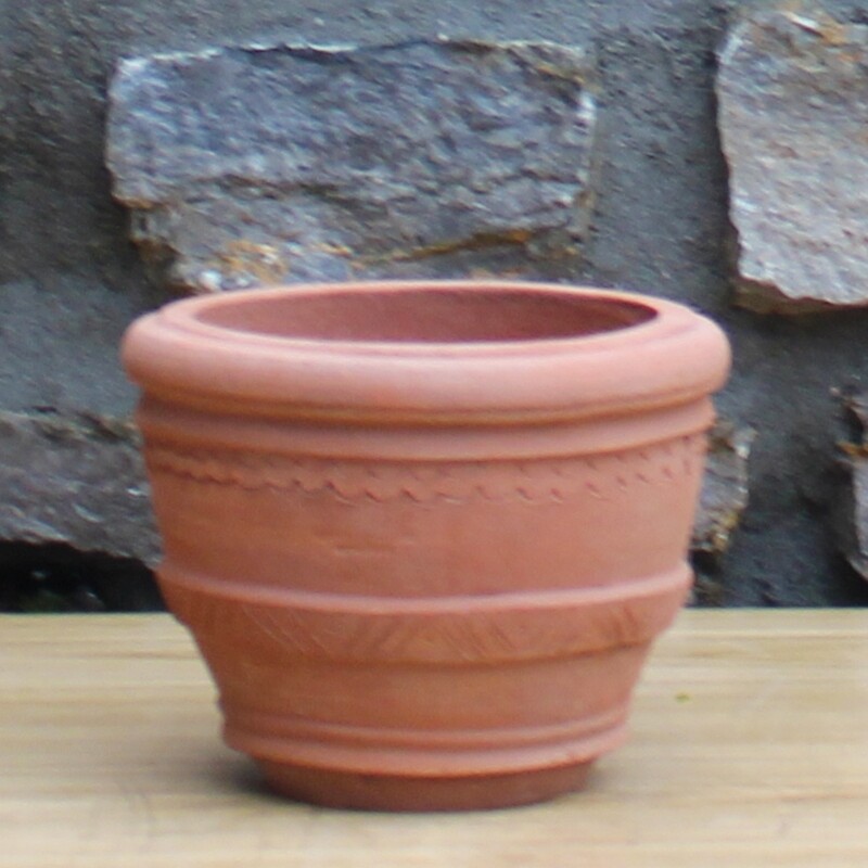 Pflanztopf verziert &quot;Vaso Conca Liscia&quot;, Ø Außen 20 cm | Höhe 16 cm