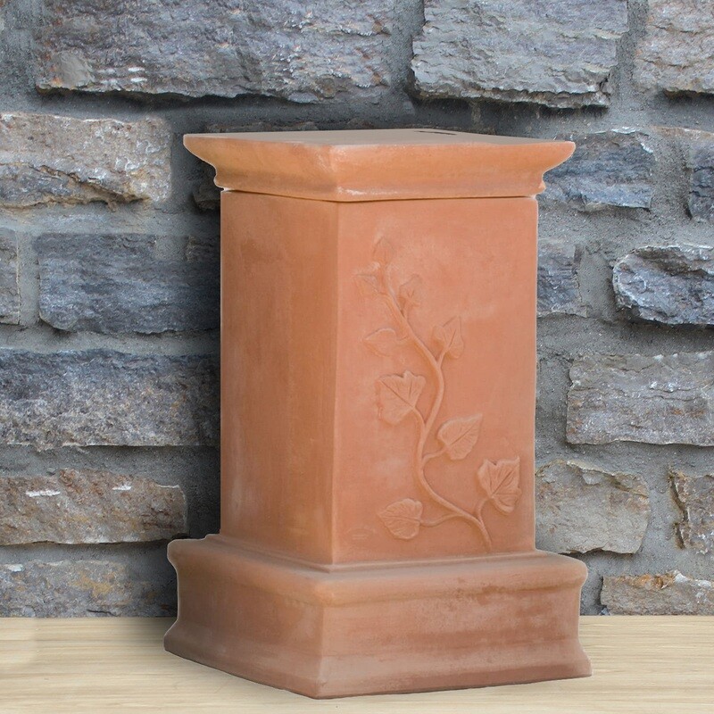 Podest/Sockel/Säule &quot;Colonna con Edera&quot;, 40 x 40 cm | Höhe 72 cm