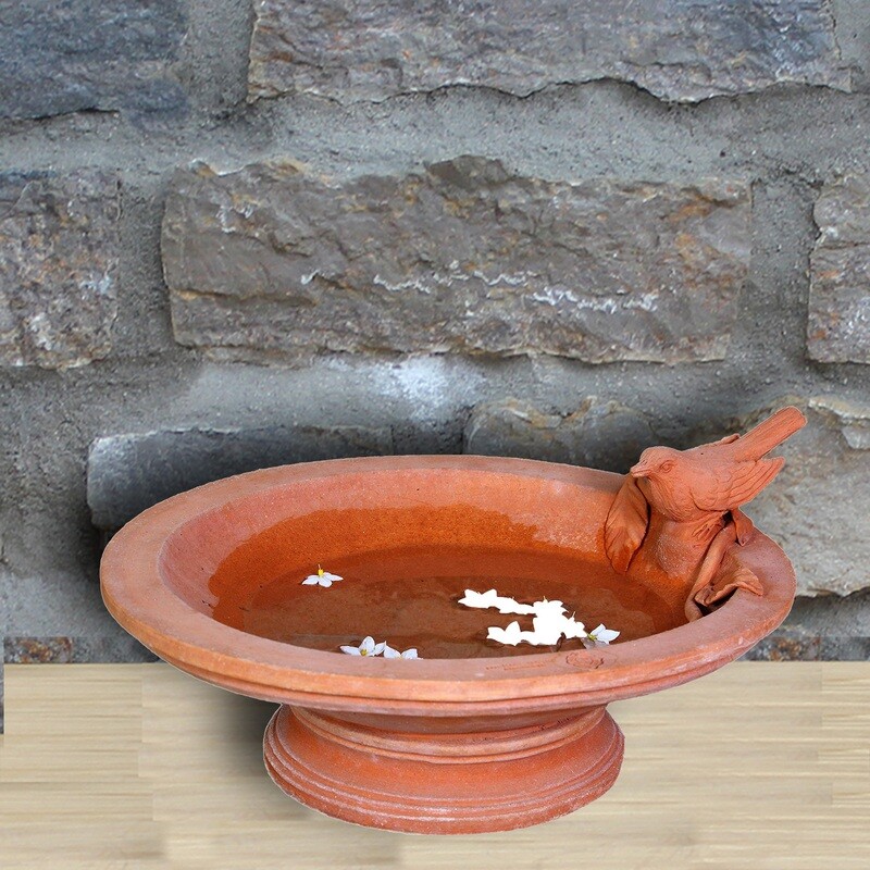 Vogeltränke &quot;Bagnuccelli con Uccellino&quot;, Ø 36 | Höhe 20 cm