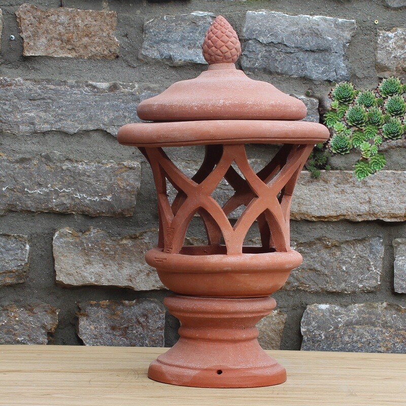 Windlicht/Laterne/Gartenlampe &quot;Intrecciata con Base&quot;, Breite 40 | Höhe 65 cm