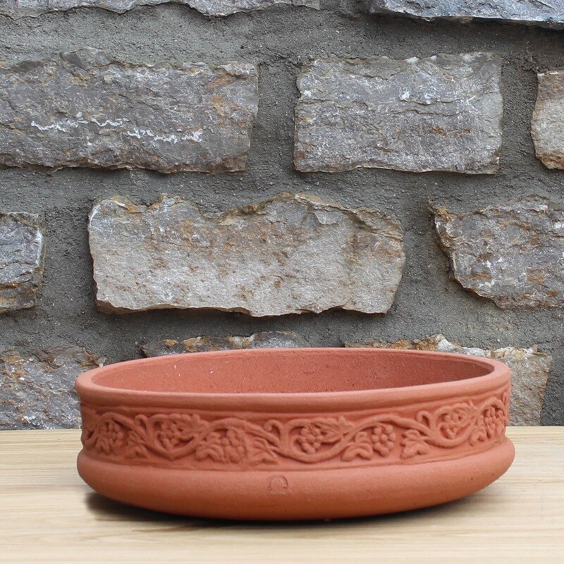 Runde Pflanzschale &quot;Vaso Rotondo Festonato&quot;, Ø 38 cm, Höhe 12,5 cm