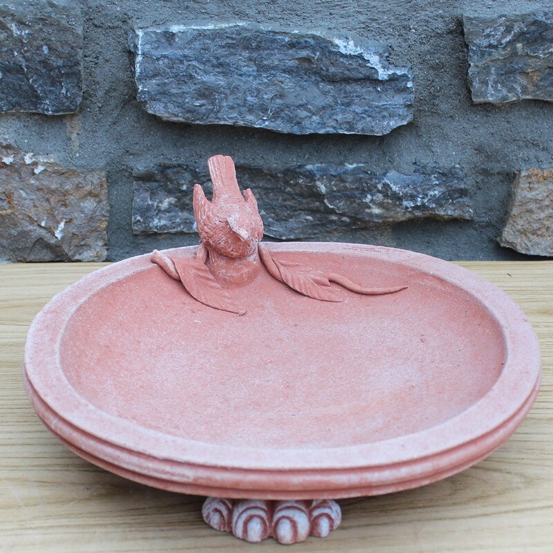 Vogeltränke &quot;Bagnuccelli con zampe e uccellino&quot;, Ø 35 cm