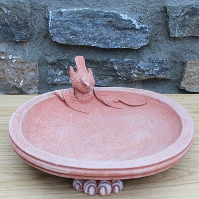 Vogeltränke &quot;Bagnuccelli con zampe e uccellino&quot;, Ø 35 cm
