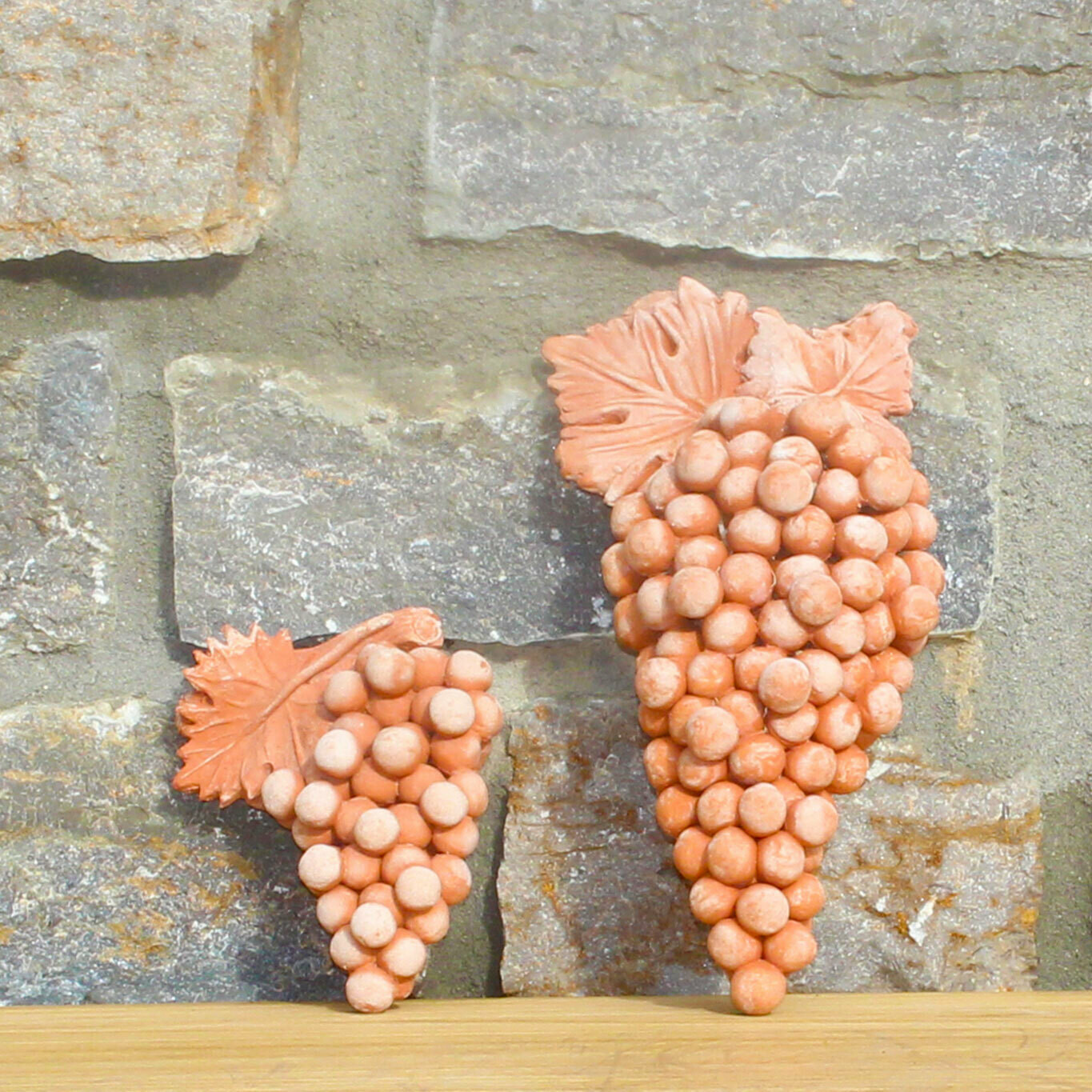 Impruneta Terracotta, Weintrauben 2er Set