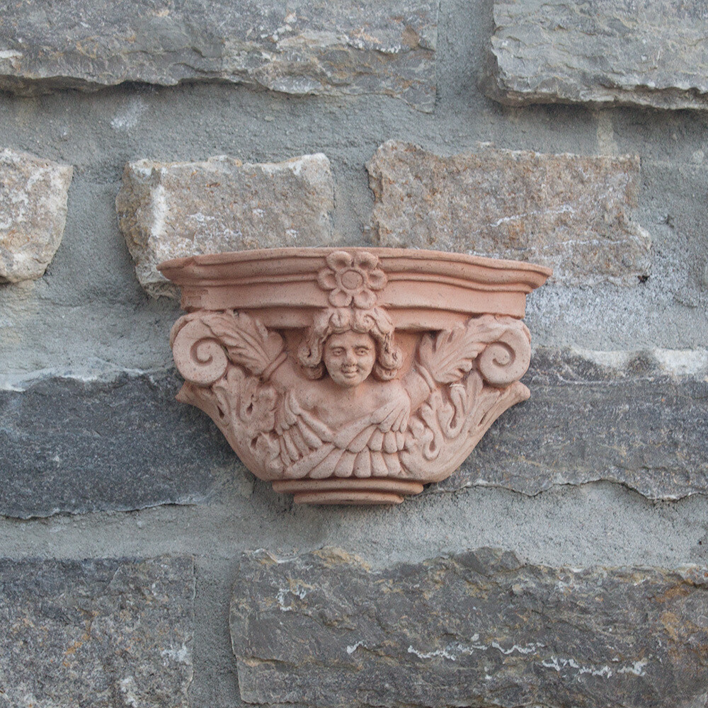 Wand Pflanztopf &quot;Applique con Angelo&quot;, Ø 30 | T. 13 | Höhe 20 cm