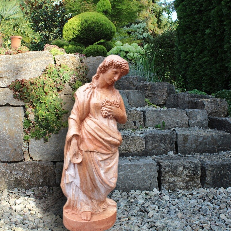 Impruneta Terracotta Statue Herbst, Höhe 125 cm