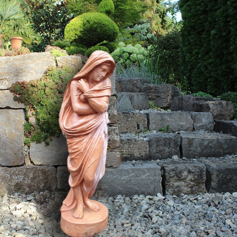 Impruneta Terracotta Statue Winter, Höhe 125 cm 1Stück Lieferbar