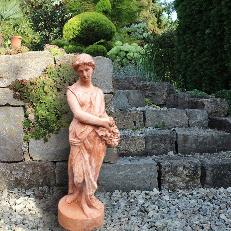 Impruneta Terracotta Statue Frühling, Höhe 125 cm