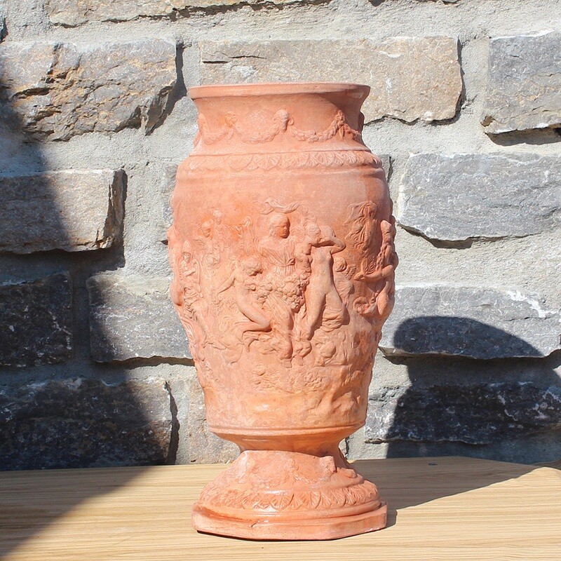 Vase, reichlich verziert, Ø 22 | Höhe 50 cm