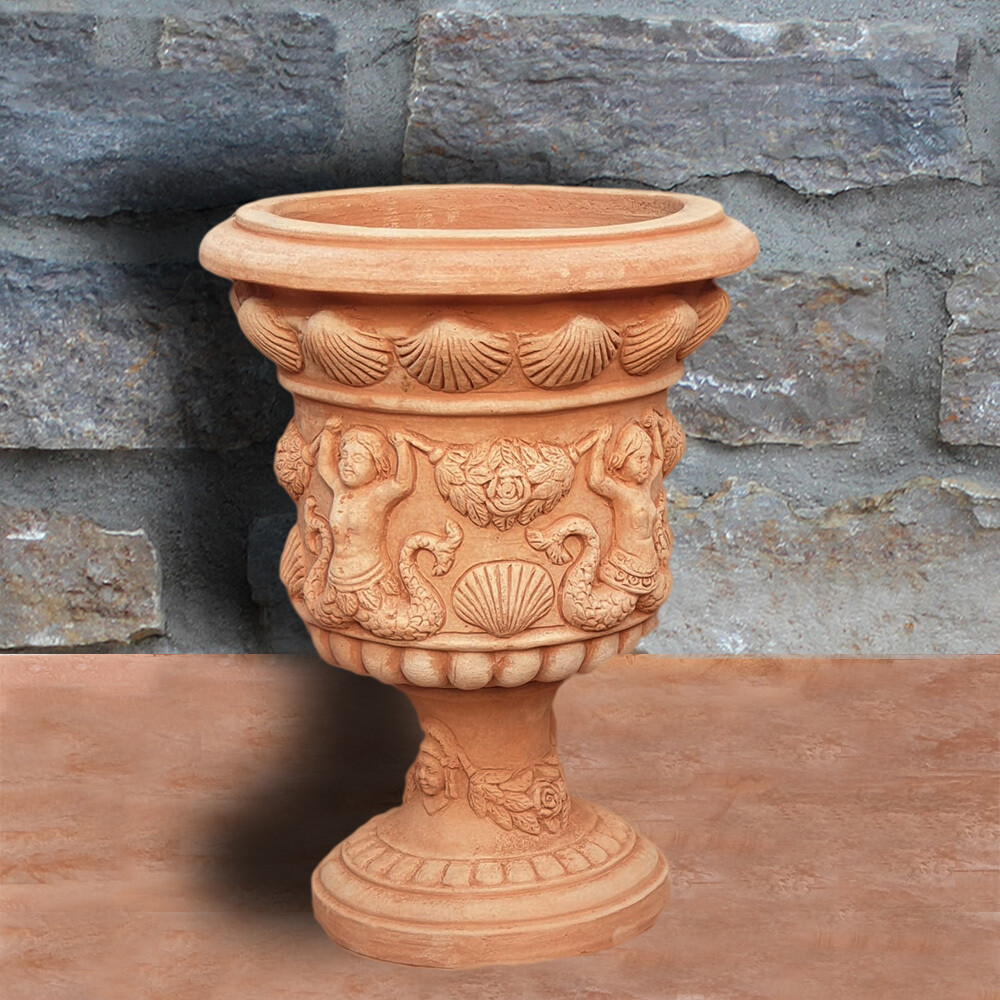 Pflanzpokal &quot;Vaso con Sirene&quot;, Ø innen 24 | Ø außen 32 | Höhe 43 cm