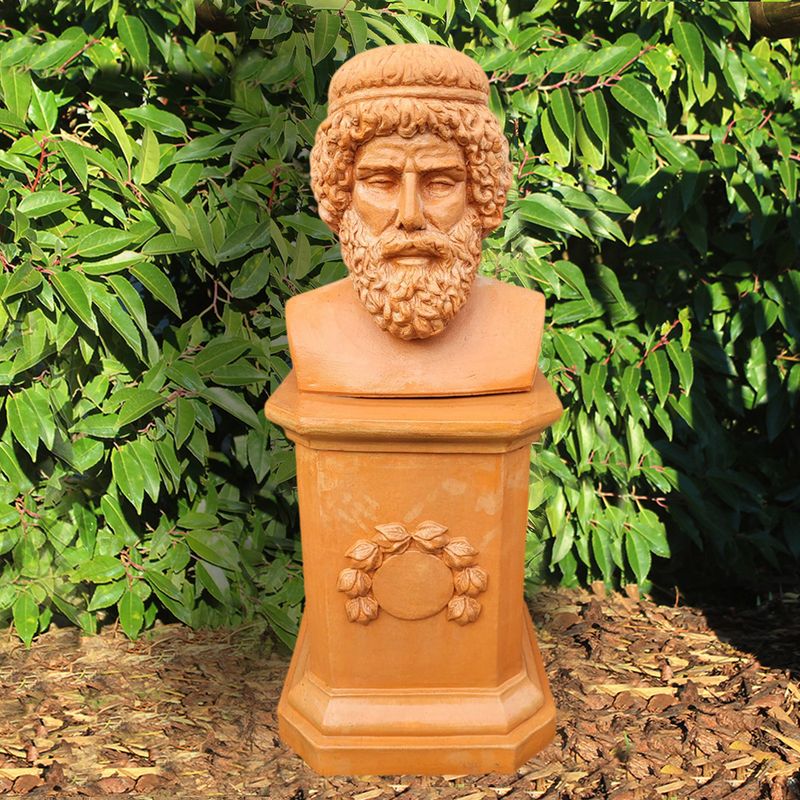 Säule/Sockel/Podest mit Büste, Höhe Podest 55 cm |  Boden 40 cm