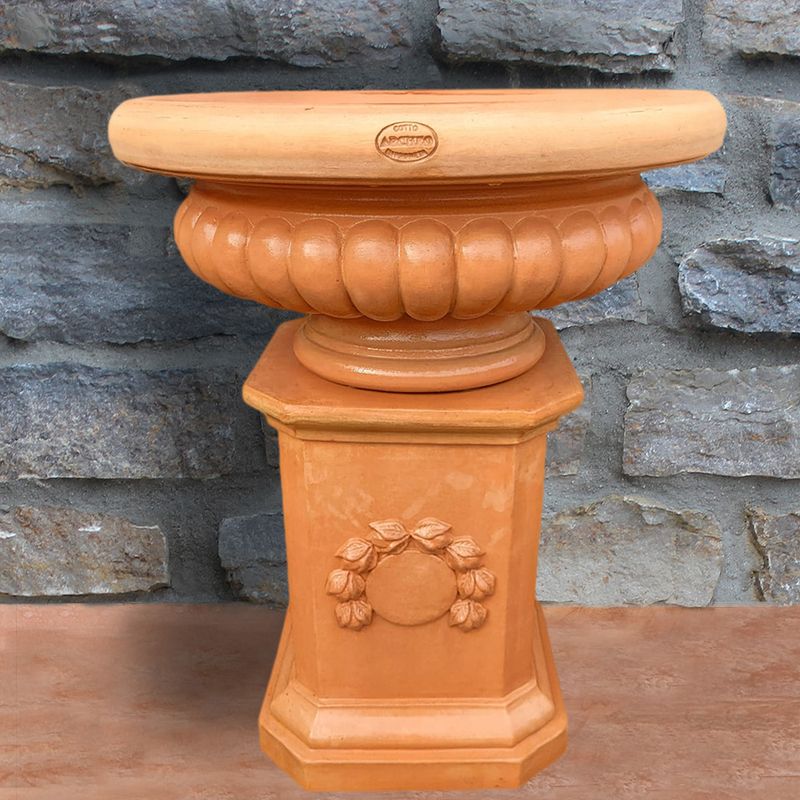 Säule/Sockel/Podest mit Schale, Höhe Podest 55 cm |  Boden 40 cm