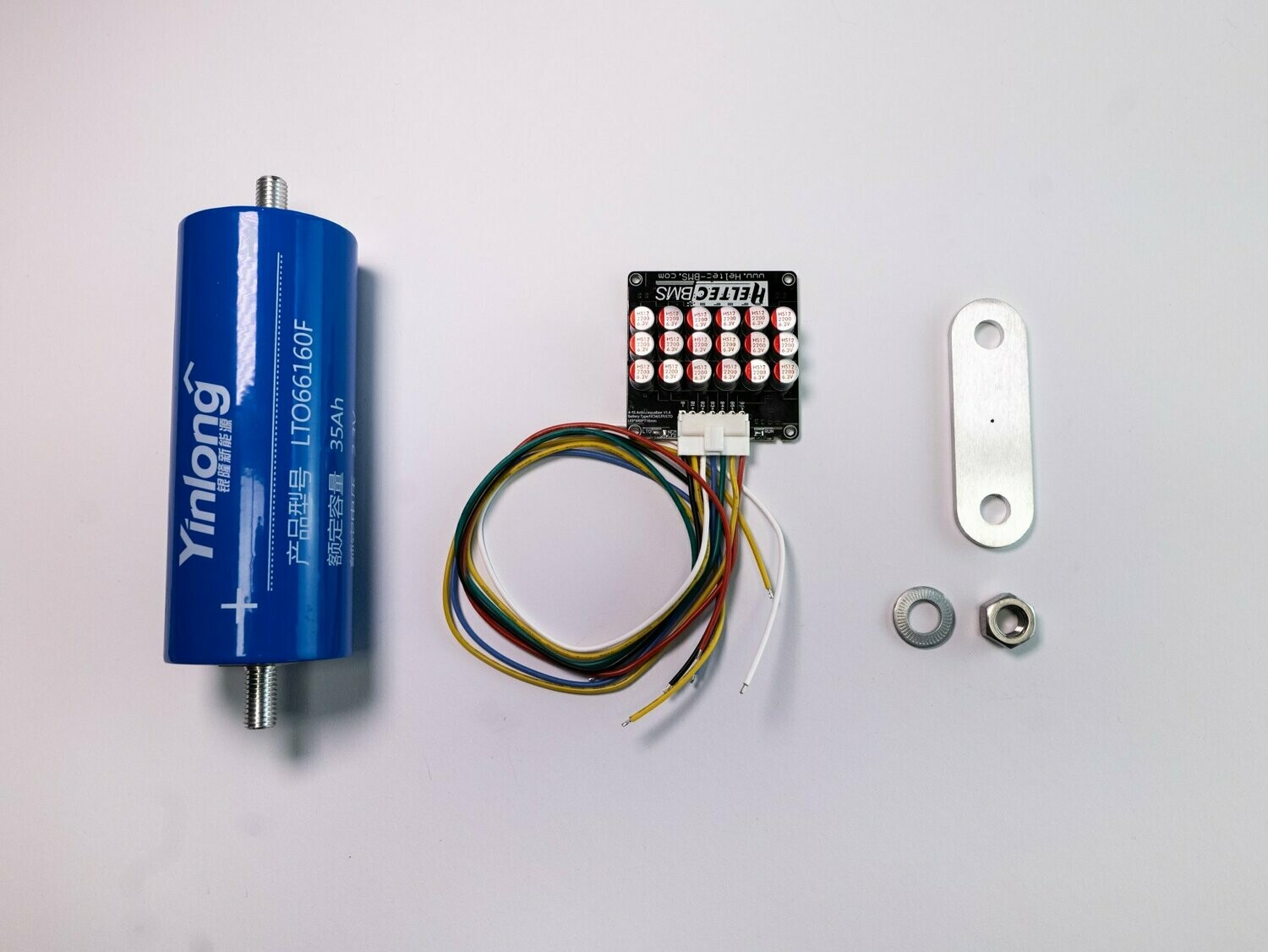 DIY LTO-Set 6S 35Ah B-Grade selektiert, 13,8V (Yinlong LTO66160F) DIY LTO-Set 6S 35Ah mit sechs Yinlong LTO66160F Zellen und Balancer