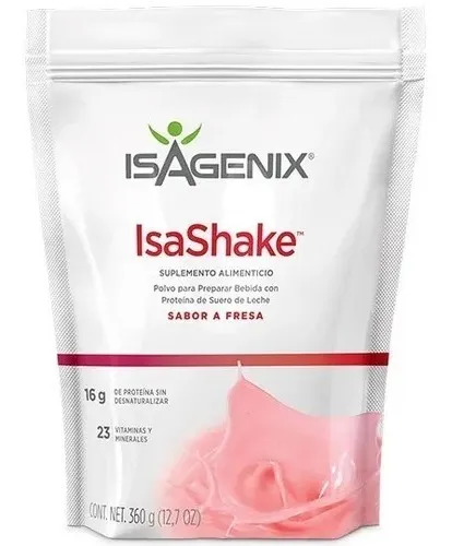 Isagenix Isashake Fresa- Malteada Para 21 dias de 840 Grs