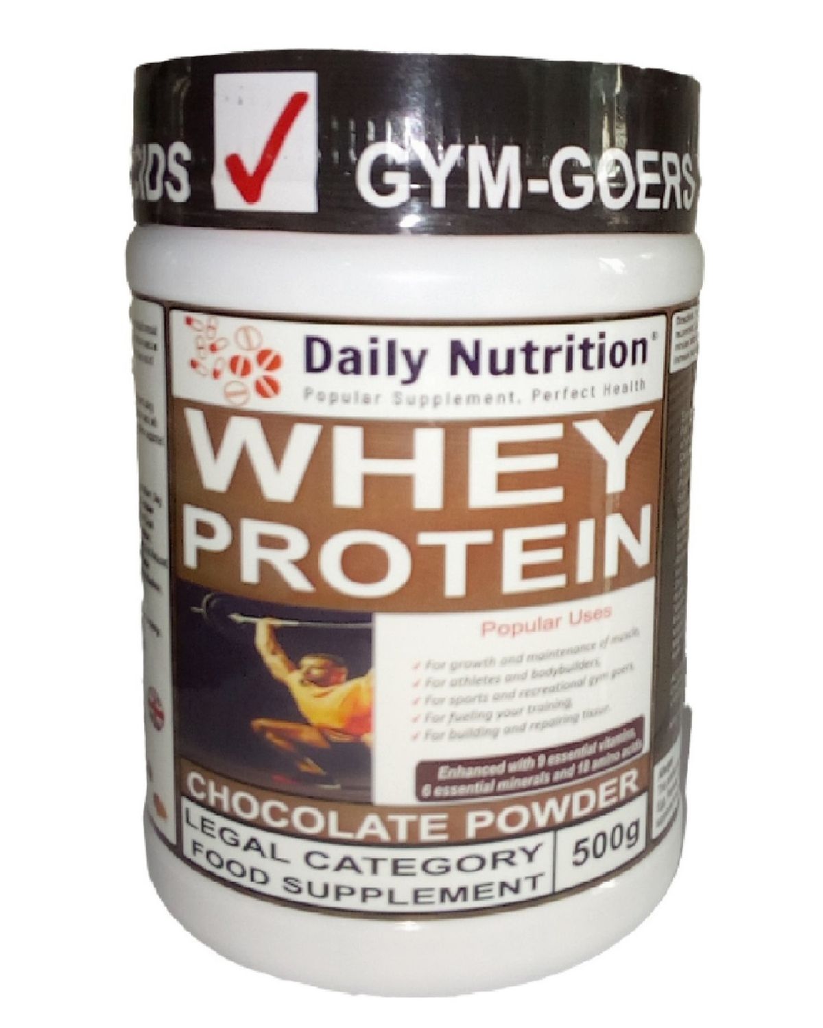 Daily Nutrition Whey Protein Powder 500g -   Muscles