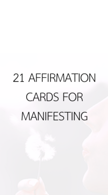 21 Affirmation Cards for Manifesting