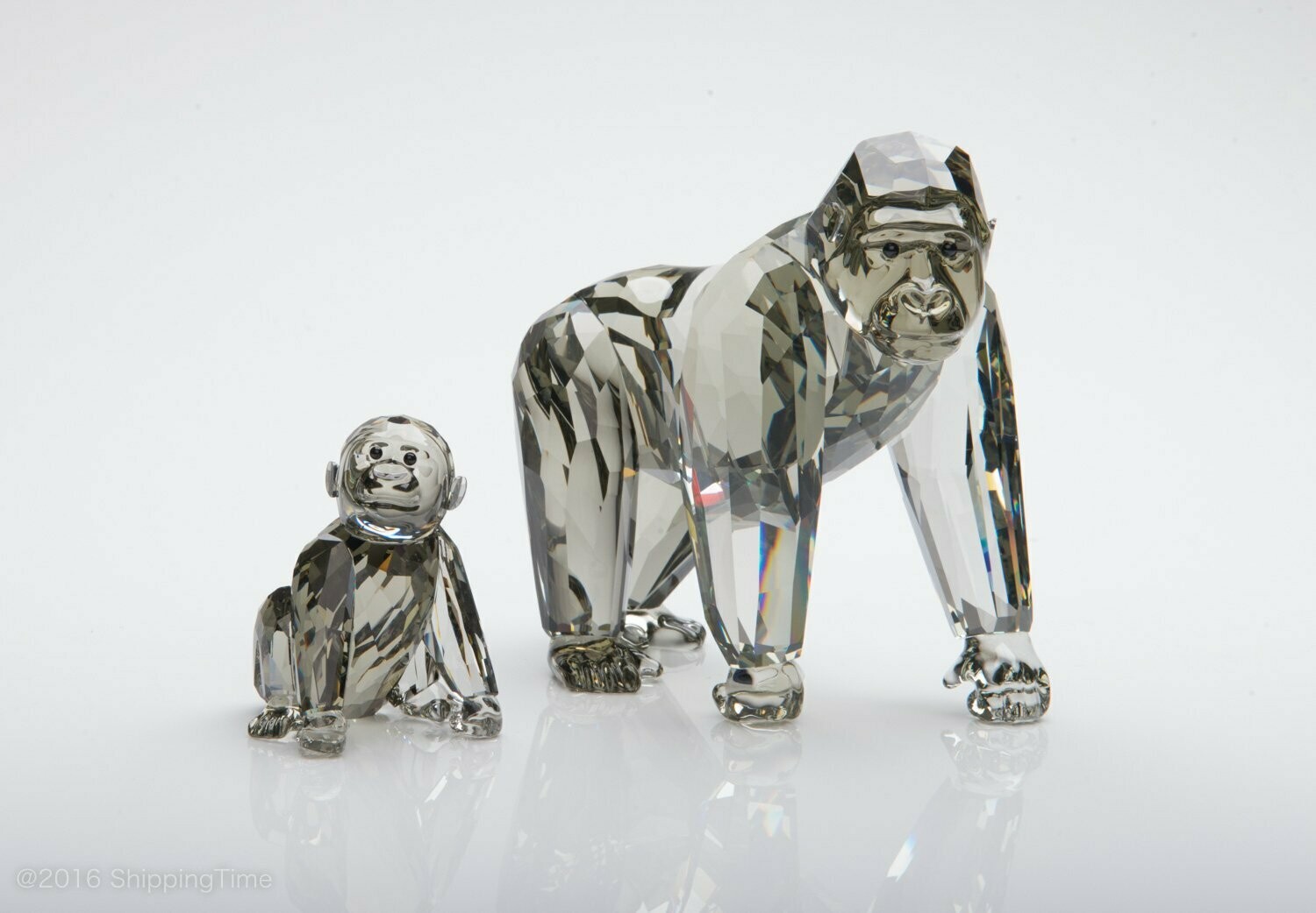 CRISTAL Swarovski Gorillas Sensibles, sociables y grande