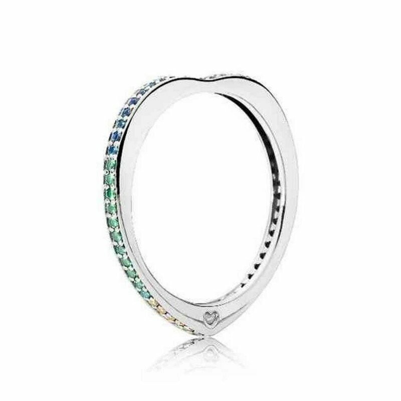 ANILLO PANDORA ARCO DE AMOR MULTICOLOR