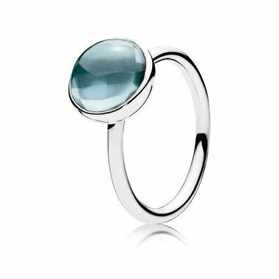 Anillo Pandora  Gota Poética Turquesa