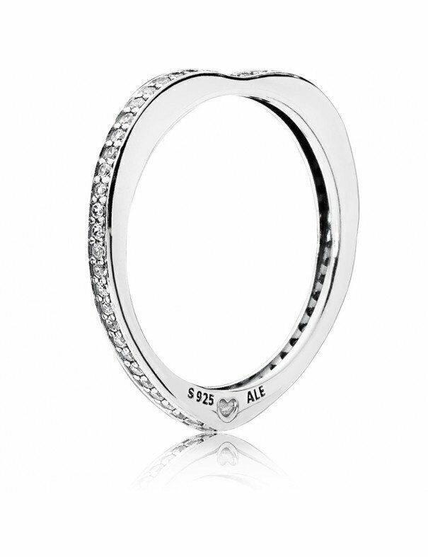 Anillo Pandora Plata Aroco De Amor Brillante