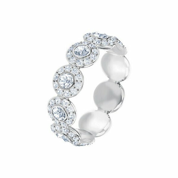 Anillo Swarosvki  Angelic, blanco, Baño de Rodio