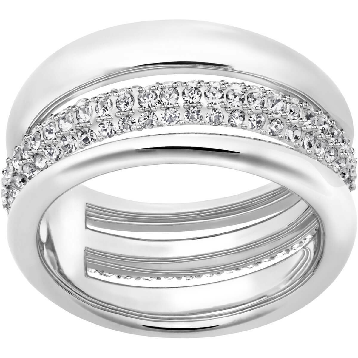 Anillo SWAROVSKI    Exact, blanco, Baño de Rodio