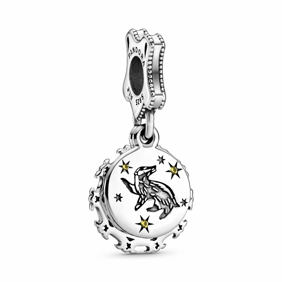 Charm PANDORA  colgante en plata de ley Hufflepuff