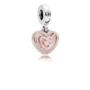 Charm PANDORA  colgante en plata de primera ley y Pandora Rose Camino de Amor