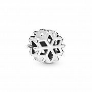 Charm  PANDORA en plata de ley Copo de Nieve Pulido