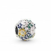 Charm PANDORA  en plata de ley Flores Clásicas