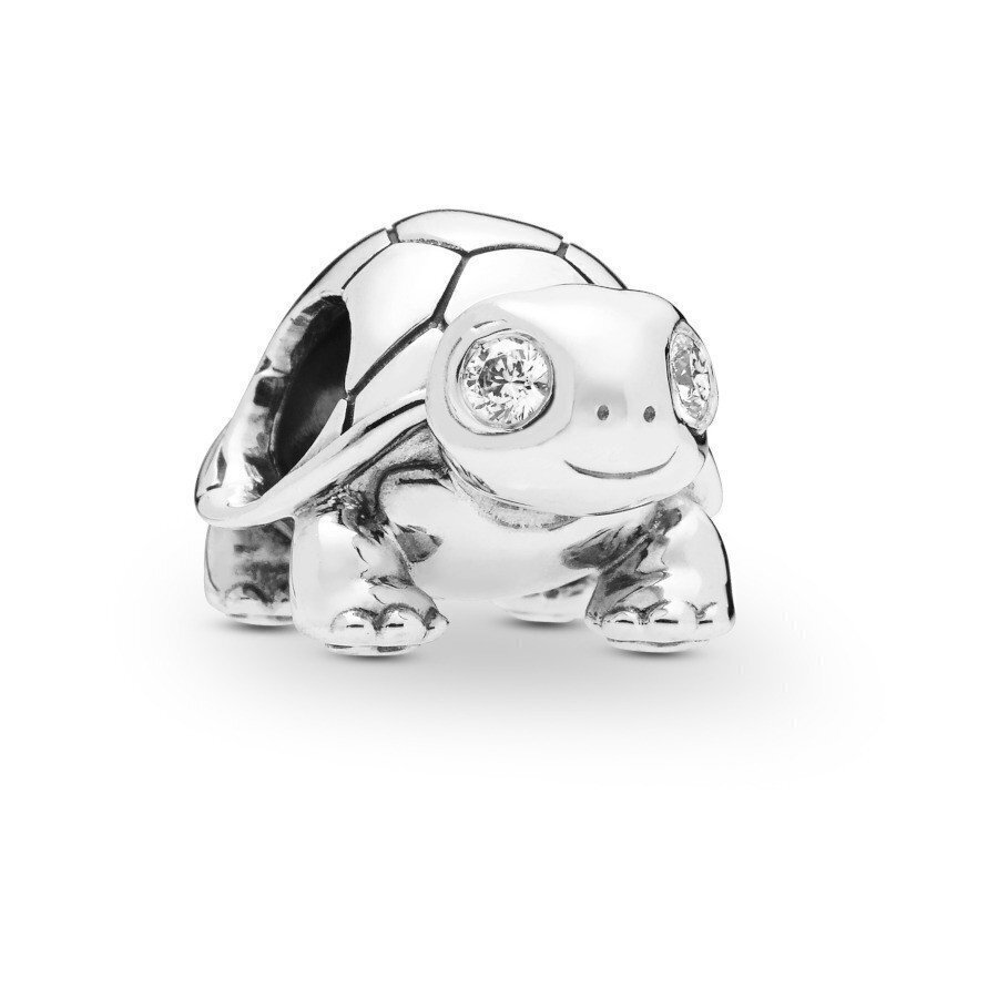 CHARM PANDORA  en plata de ley Tortuga con ojos Brillantes