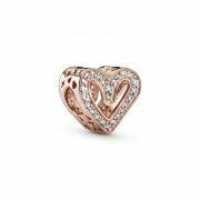 Charm  Pandora Rose en filigrana Corazón Brillante