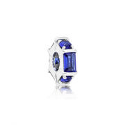 CHARM PANDORA Separador en plata de ley Escultura de Hielo Azul