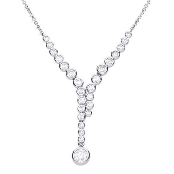 COLLAR DIAMONFIRE de plata con circonitas en bisel