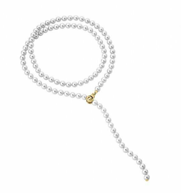 COLLAR MAJORICA largo DORADO  8mm 90cm